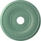 Ekena Millwork Berkshire PVC Medallion (Canopies up to 8 3/8"), 19"OD x 3 1/2"ID x 1"P, Metallic Sea Mist CMP19BEFSM - alternate 1